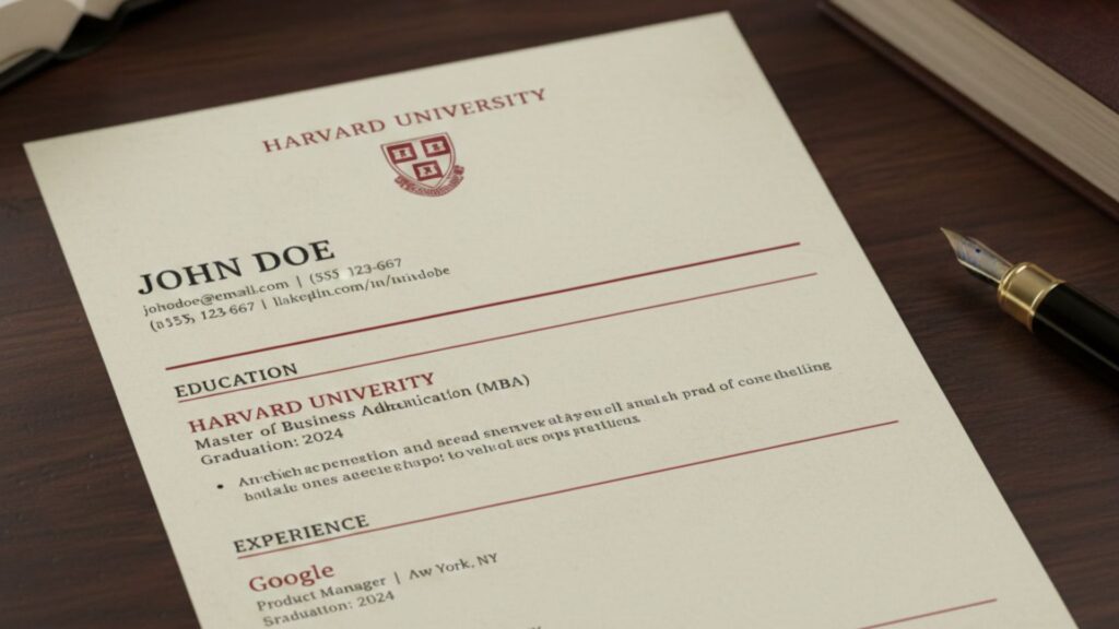 Harvard Resume Template: A Complete Guide 2026 2 Harvard Resume Template: A Complete Guide