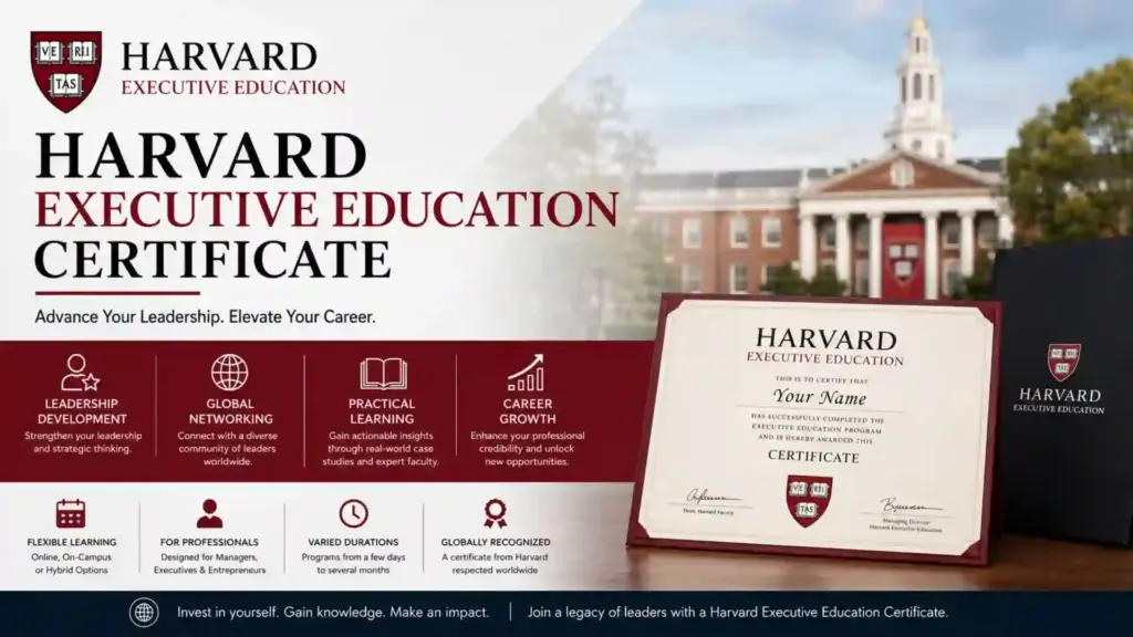 Harvard Executive Education Certificate 2026: Complete Guide for Professionals 2 Harvard Executive Education Certificate 2026