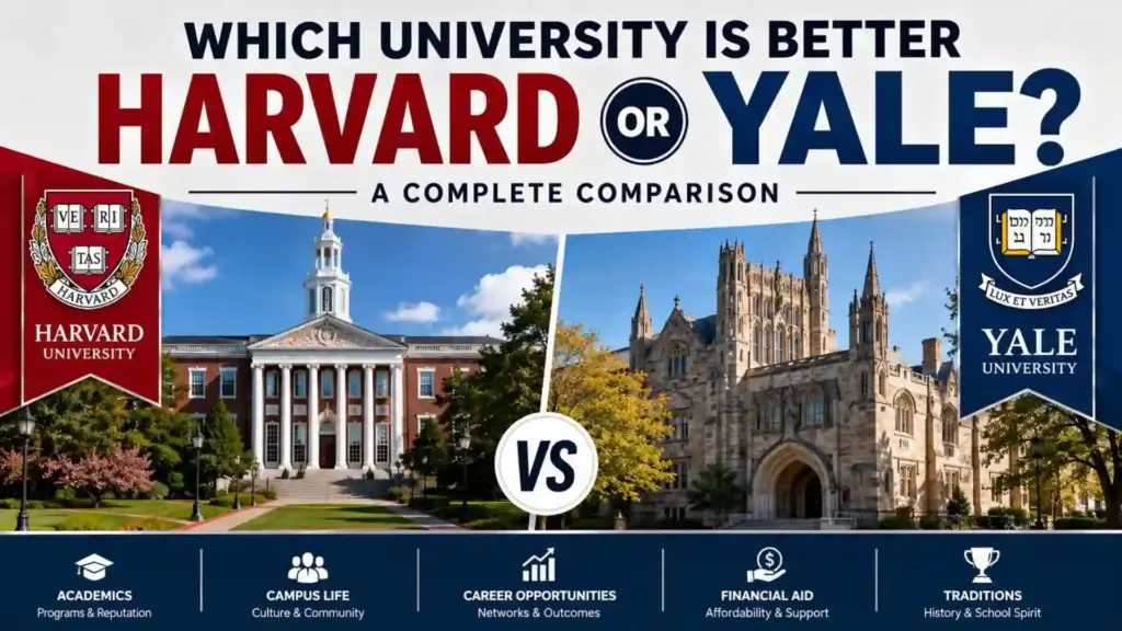 Which University Is Better Harvard or Yale? Complete Comparison Guide 2026 2 Which University Is Better Harvard or Yale? Complete Comparison Guide 2026